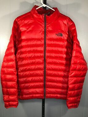 The North Face Insulated 550 Flare Red Down Puffer Jacket Outdoor Men’s Size XL